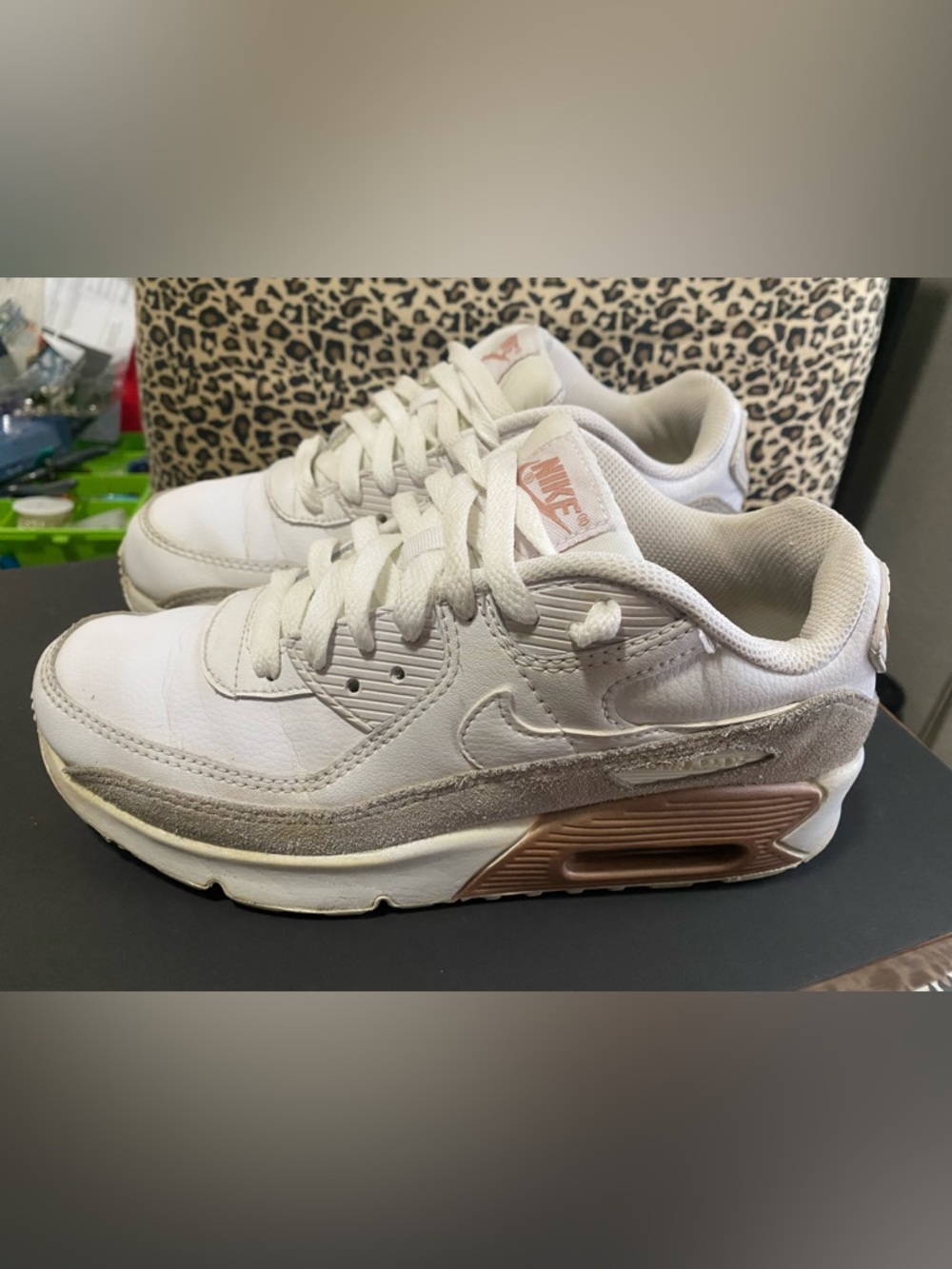 Nike Air Max 90 Leather 'White Metallic Red Bronze'